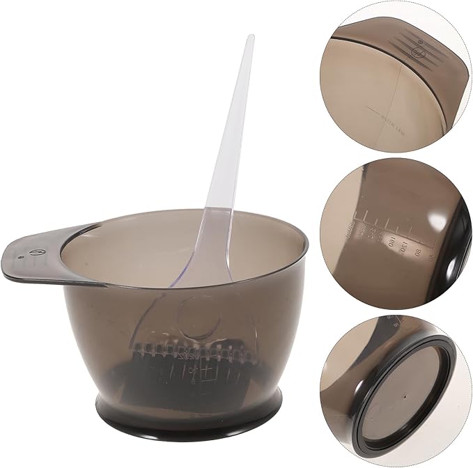Healifty 2PCS Hair Dye Brush and Bowl Set Professional Salon Hair Colour Mixing Dyeing Kit Hair Dye Coloring Tools Hair Tinting Set