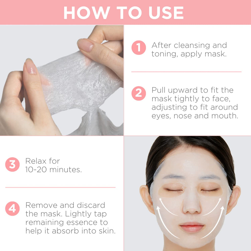 Mediheal Official Best Korean Sheet Mask - Collagen Essential Face Mask Lifting and Firming For All Skin Types Value Sets (30 Count)