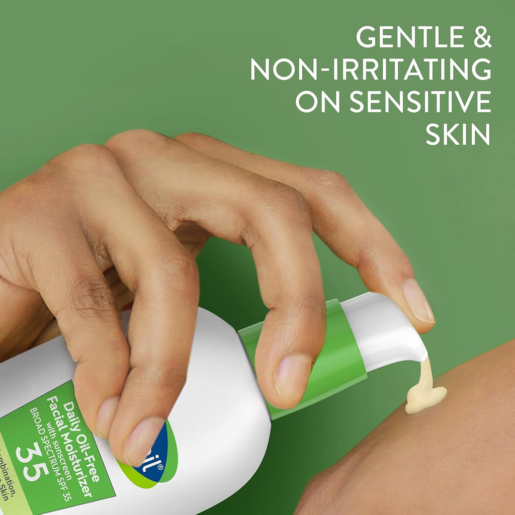 Cetaphil Daily Oil-Free Facial Moisturizer with Sunscreen, SPF 35, Fragrance Free, 3 fl oz (88 ml)