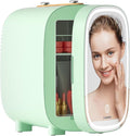 LIGIANT DF01A Skincare Fridge, With 3-Level Dimmable LED Light Mirror, Low Noise 4L Makeup Fridge for Skincare, Cooler & Warmer, Portable Design for Multiple Uses - Bedroom, Office, and Car