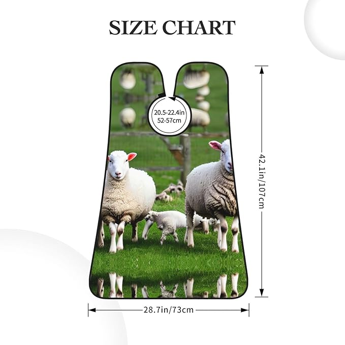 Colorful Giraffe Fans Lovers Print Beard Bib Shaving Apron, Beard Hair Trimming Cape Gift For Dad