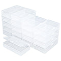 Thintinick 19 Pack Rectangular Clear Plastic Storage Containers