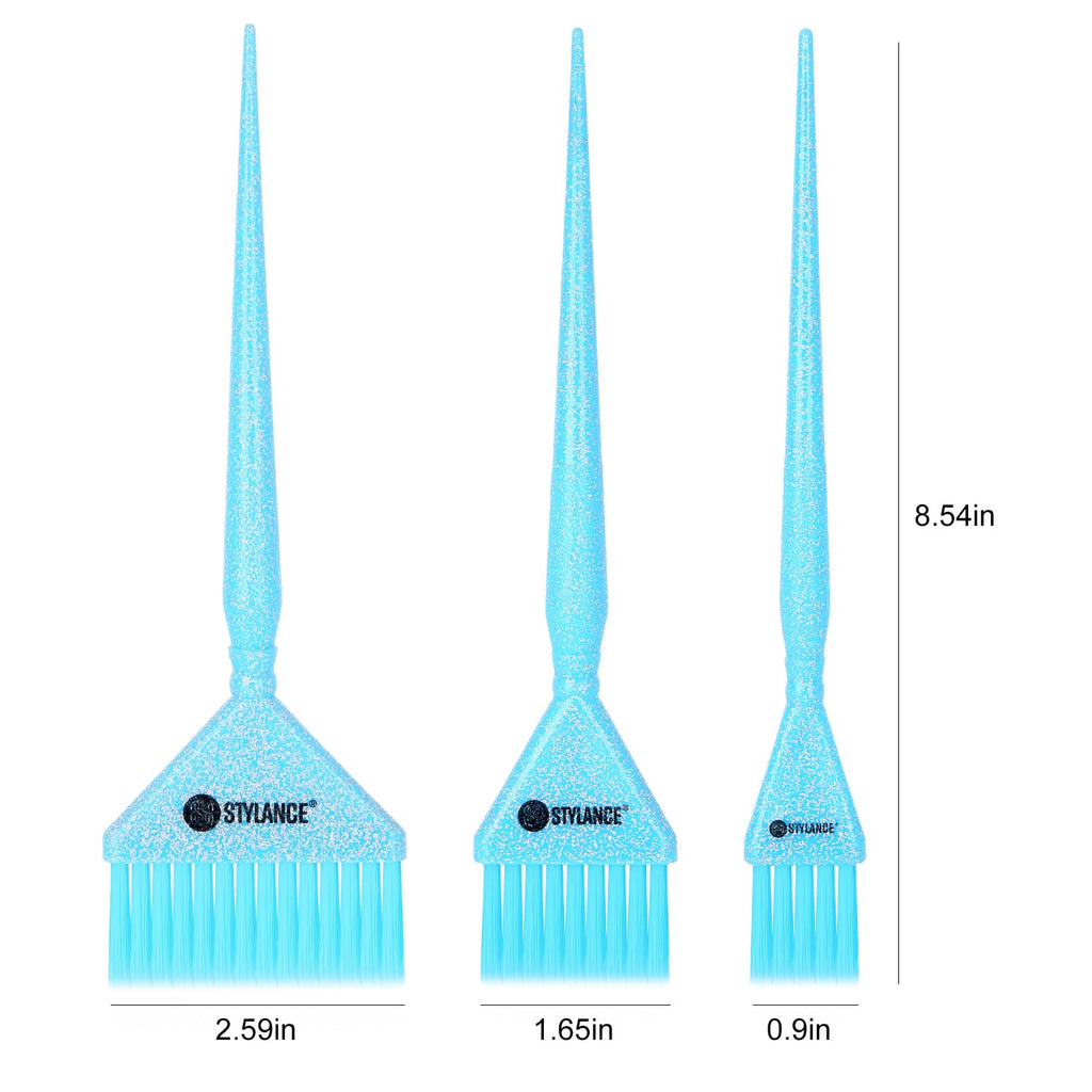 STYLANCE Hair Color Brush Set, Hair Coloring Brushes for Hair Styling Salon Home DIY Barber
