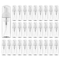 Owlyee Travel Foam Pump Bottle - 2oz Small Size Foaming Hand Soap Dispenser - Mini Portable Mousse Lash Shampoo Kit Container for Hair - Empty Leak Proof Plastic Clear Foamer 30Pack