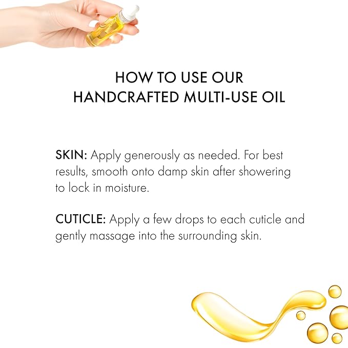 Soothing House Warm Vanilla Bean Body Oil - Moisturizing Body Oil for Soft, Glowing Skin with Almond & Jojoba Oil (4 fl oz)