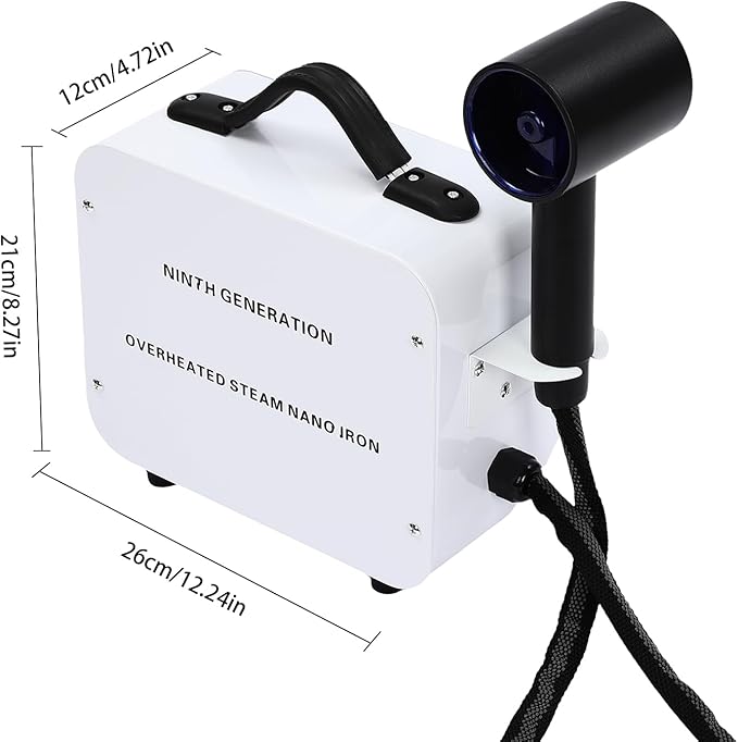 Nano Hair Steamer, Professional Nano Spray Vaporizer, Hair Color Processor, for Salon & Home Use – Adjustable Mist, 110V, 1300W, 11.83oz Tank, Moisturizing, Scalp Care, Hair & Pet Grooming