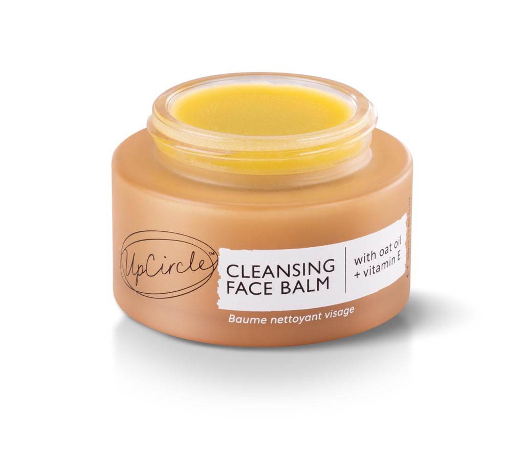UPCIRCLE Cleansing Face Balm with Apricot 1.7oz - 100% Natural Cleanser To Remove Makeup, Waterproof Mascara + Blackheads - Sea Buckthorn, Oat + Rosemary Oil - Vegan + Cruelty-Free