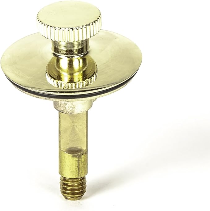 PF WaterWorks PF0951-PB Universal Lift n Turn, (Twist Close) Bath Tub/Bathtub Drain Stopper Includes 3/8" and 5/16" Fittings