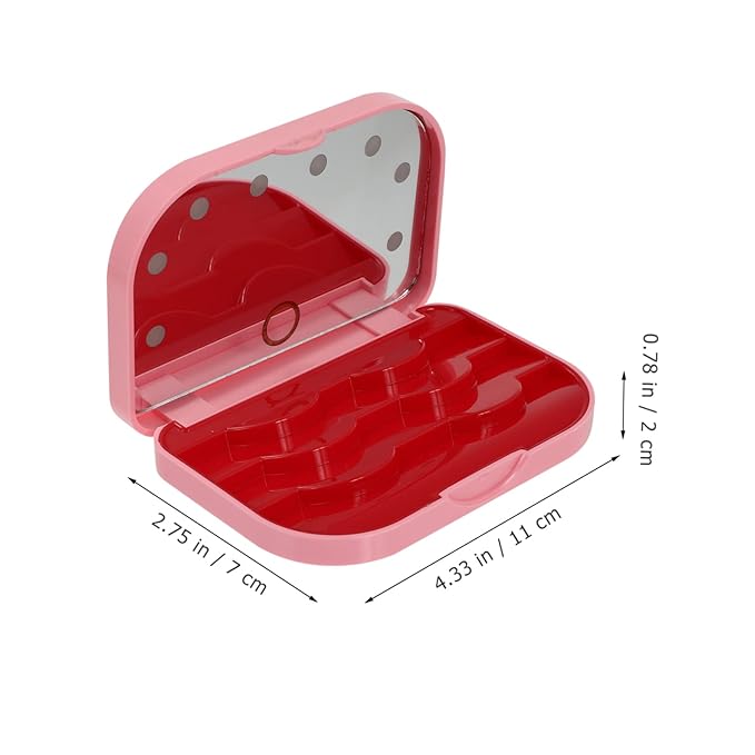 OSOLADY Led Eyelash Storage Box Portable Lash Holder Light Eyelash Case for Travel