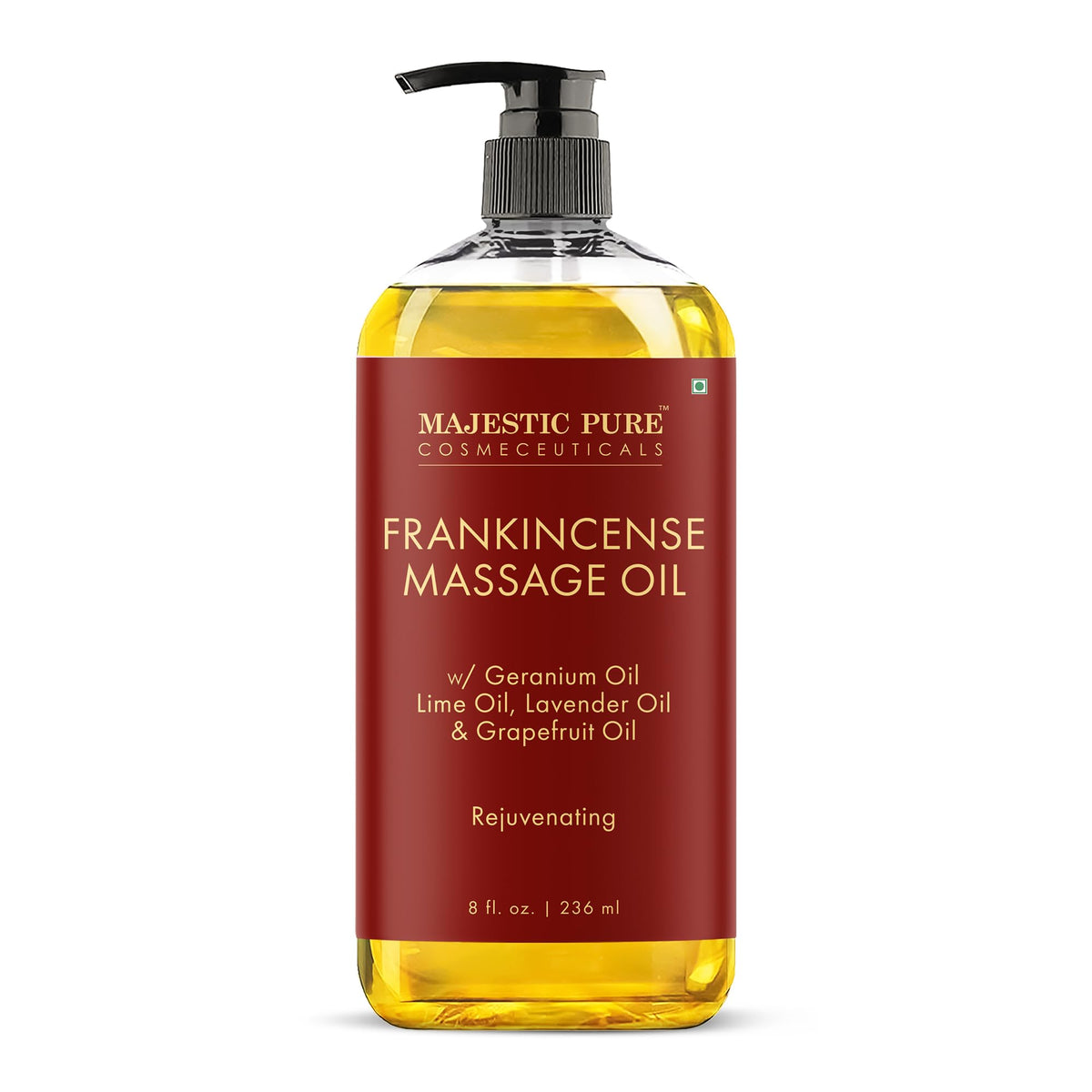 Majestic Pure Cellulite Massage Oil, Toning Body Blend, 8 Fl Oz, 2-Pack