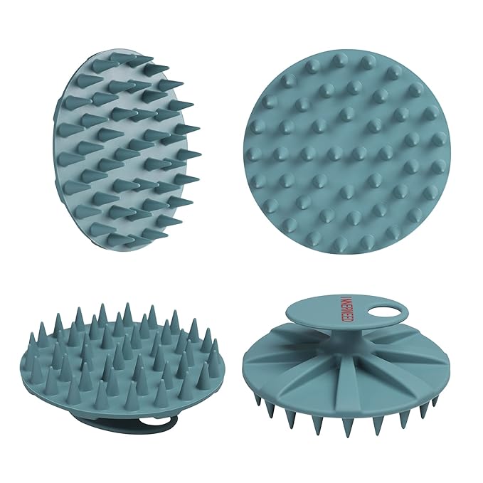 One-piece Silicone Scalp Massager Shampoo Brush Hair Wash Scrubber, 4pcs