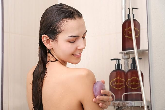 Bottiful Home 16 oz Plastic Shampoo Conditioner Dispensers (Amber)