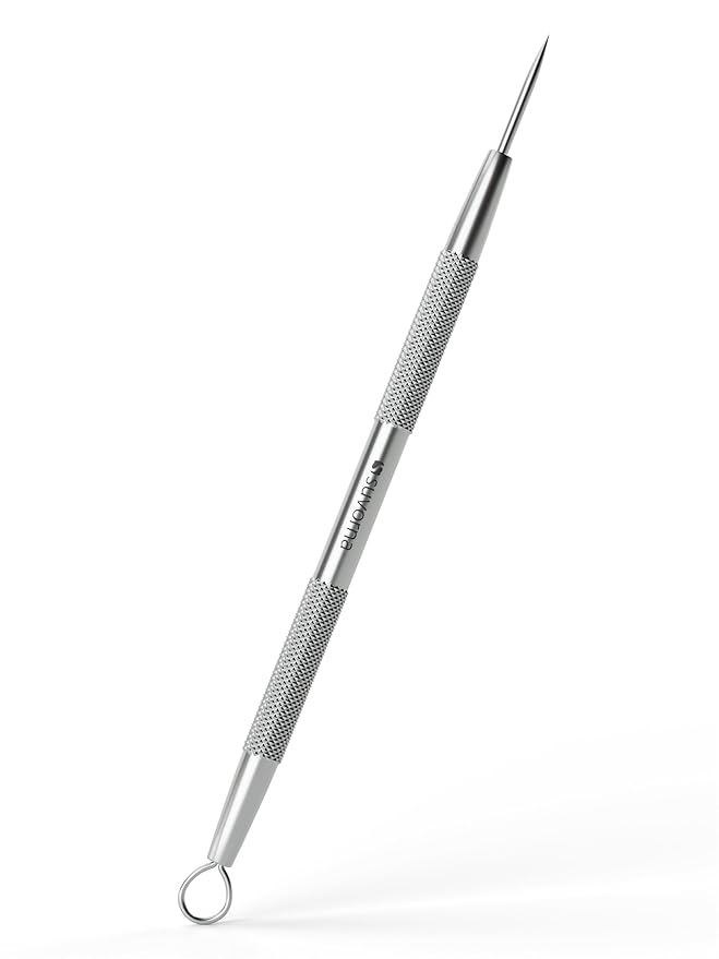 Suvorna Skinpal milia Remover Tool, Pimple Popper, Extractor for Pimple, Blackhead, Whitehead, Comedone, Acne, Zit, Blemish, Cyst, Spot, Lancet Needle for face Popping, Lancet for Facial Extraction.