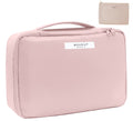 Queboom Travel Makeup Bag Cosmetic Bag Makeup Bag Toiletry bag for women and men(Pink)