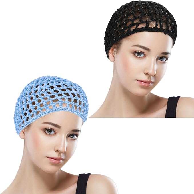 Wig Cap Thick Long Hair Caps Adjustable Net Mesh Braided Weaving Making Crochet Sew Weave Fishnet Grip Headband