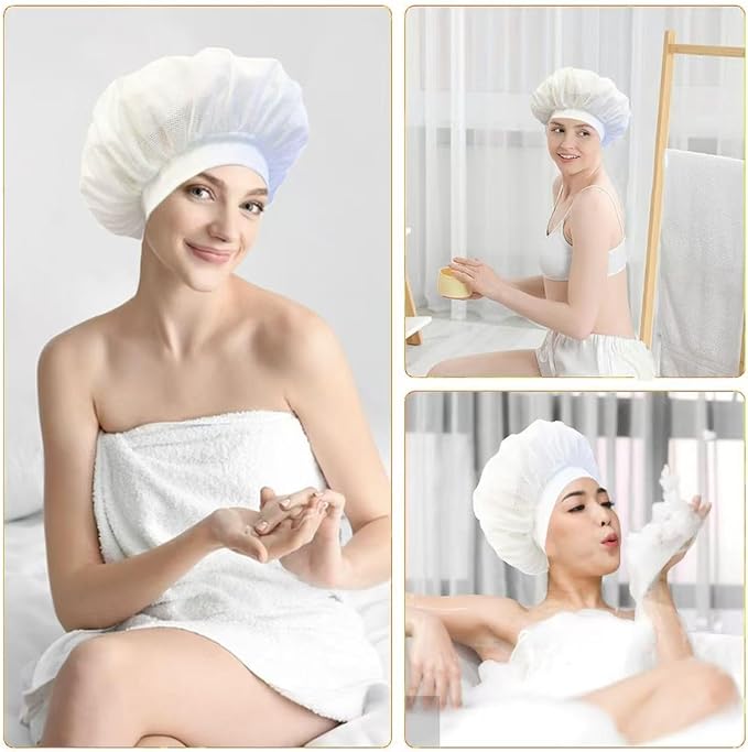 Net bonnet, Special Design for Curly Hair, Reduces Frizz, Accelerates Drying, Enhances Curl Definition（total 2pcs)