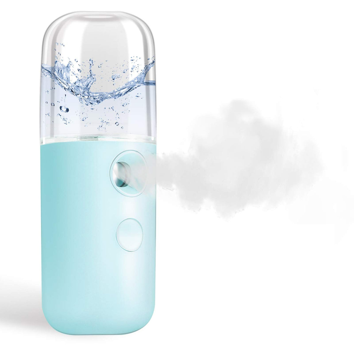 GIVERARE Nano Facial Steamer, Handy Mini Mister, USB Rechargeable Mist Sprayer, 30ml Visual Water Tank Moisturizing&Hydrating for Face, Daily Makeup, Skin Care, Eyelash Extensions-Pink