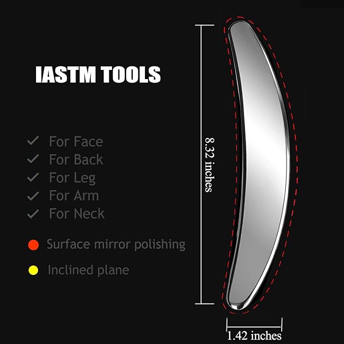 BYYDDIY-3 in 1 Stainless Steel-304 Muscle Scraper Tools Set,Scraping Massage Tools for Physical Therapy,Derma Edge & GuaSha Massage Scraper Tool