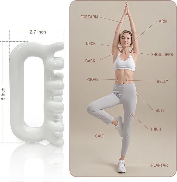 Vemoky Fascia Massage Tool Trigger Point Massage Tools Anti Blaster for Cellulite Massage Tool Reaching Deep Myofascial Tissue Throughout The Body Release Muscle Knot Reduction Cellulite