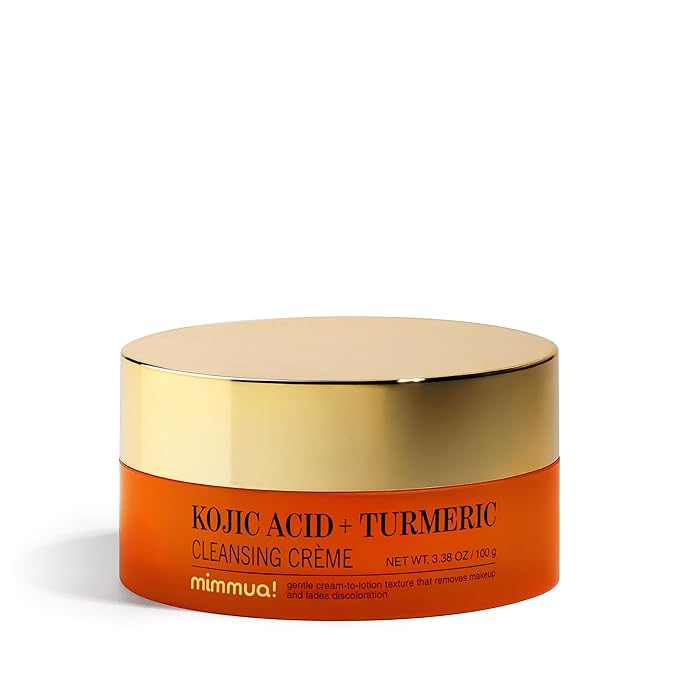 mimmua! KOJIC ACID TURMERIC CLEANSING CRÈME | Balm to Oil Cleanser | Makeup Remover Cleansing Cream | No Eye Stinging | Helps Even Tone & Fade Hyperpigmentation w/Consistent Use 100ml / 3.38 Fl Oz