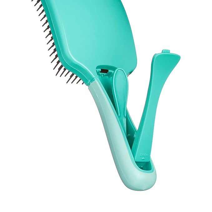 KISS Colors & Care Detangling Two-Tiered Teeth Brush - Reduces Hair Breakage, Double Bristles, Suitable For Wet or Dry Hair, Smooth & Sleek Results, Wide Paddle, Gently Massages the Scalp