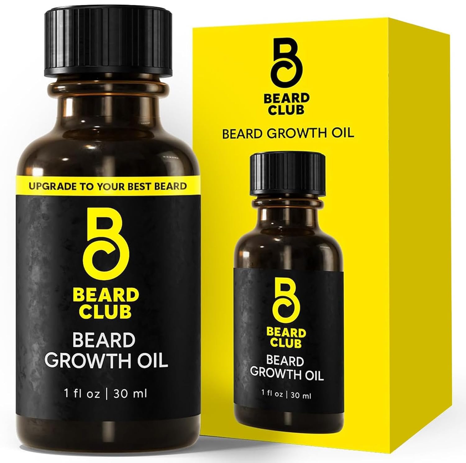 The Beard Club - Beard Growth Oil with Natural Castor & Avocado to Grow Thicker, Fuller Facial Hair, Fill in Patches and Stimulate Healthier Facial Hair Growth