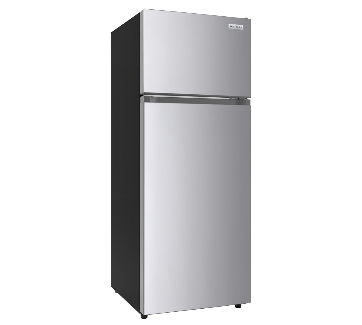 Frigidaire, 2 Door Apartment Size Refrigerator with Freezer, 7.5 cu ft, Adjustable Spill-Proof Shelves, Crisper Bins, Platinum Silver, Garage Ready