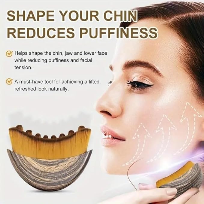 Lymphatic Contour Face Brush Drainage Massager Dry Sculpting Gua Sha Facial Depuffer Tool Massage Skin Lifting Beauty Appliance (2)