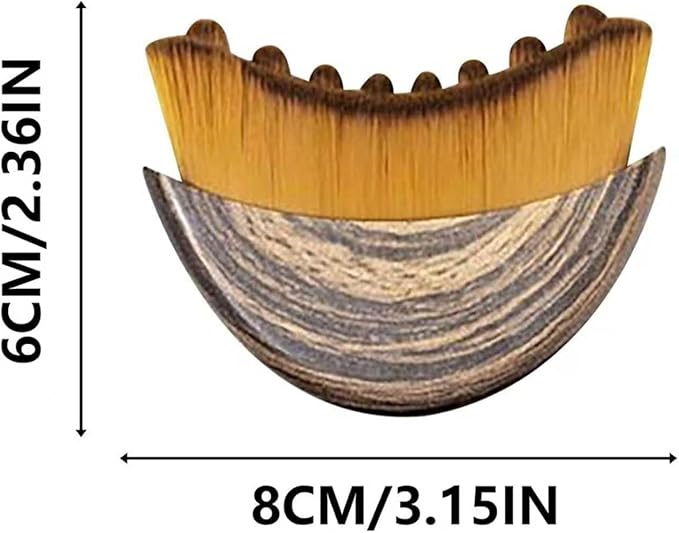 Lymphatic Contour Face Brush Lymphatic Drainage Massager Double Chin Reducer Lymphatic Drainage Brush for Face,Ergonomically Designed to Fit The Skin Precisely and Relieve Fatigue (Brown)