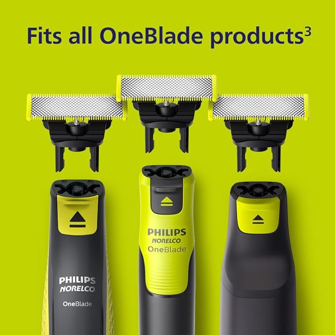 Philips Norelco OneBlade 360 Blade, Genuine Replacement Blade, Face/Body Kit, for OneBlade Electric Shaver and Trimmer, Durable Stainless Steel, Trim, Edge and Shave, QP614/80