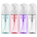Owlyee Travel Foam Pump Bottle - 2oz Small Size Foaming Hand Soap Dispenser - Mini Portable Mousse Lash Shampoo Kit Container for Hair - Empty Leak Proof Plastic Color Foamer for Liquid Toiletry 4Pack