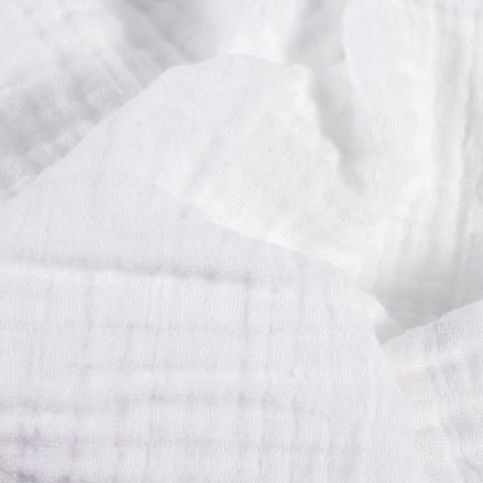 Body Linen Muslin Facial Cloths for Professional or Home Use. Super Soft 100% Cotton Muslin Weave. Perfect for Applying, Covering and Removing Facial Moisturizers and Creams - 8 Pack