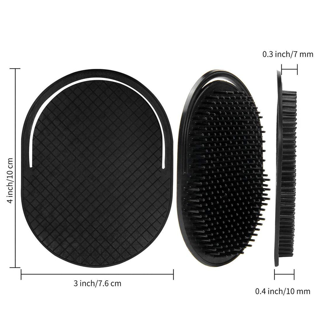 6Pcs shampoo pocket comb massage hair comb pocket palm brush comb portable hair comb beard comb creative scalp brush pocket combs for men and pets (6PA)