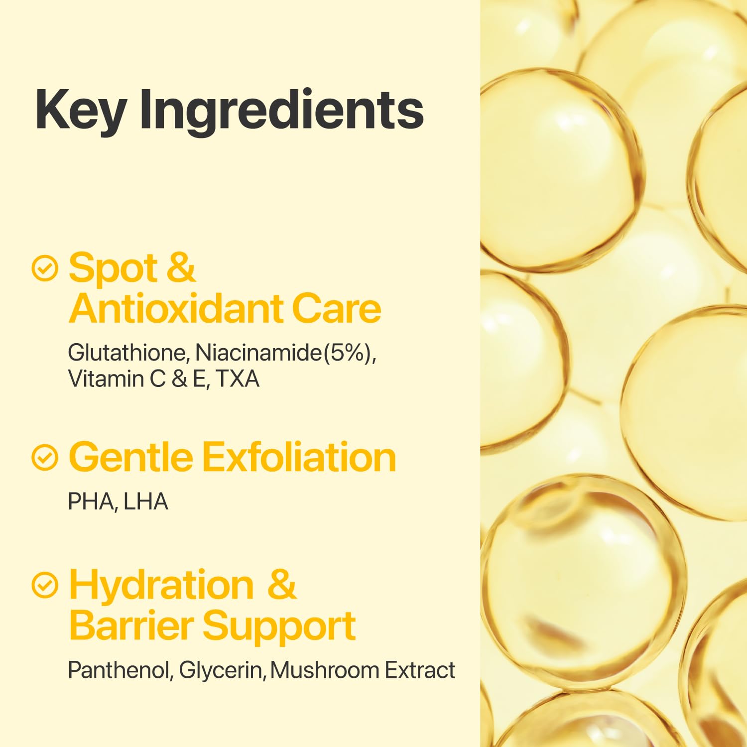 numbuzin No.5 Vitamin-Niacinamide Concentrated Pad, Daily Double-Sided Facial Pads with Glutathione, PHA & LHA for a Fresh, Radiant-Looking Skin Finish 180 ml (70 Pads)