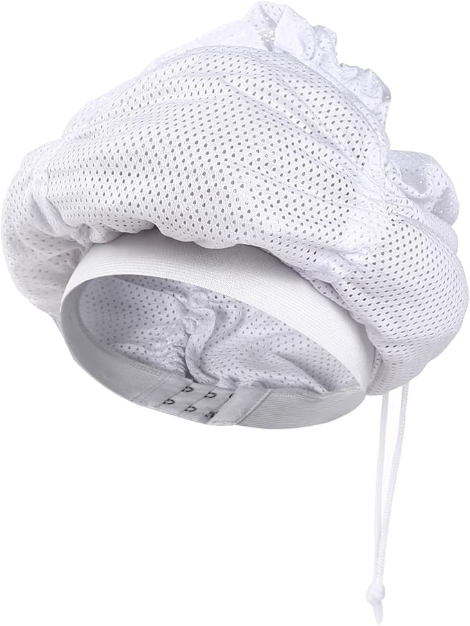 Fiewmay Adjustable Net Plopping Cap for Drying Curly Hair