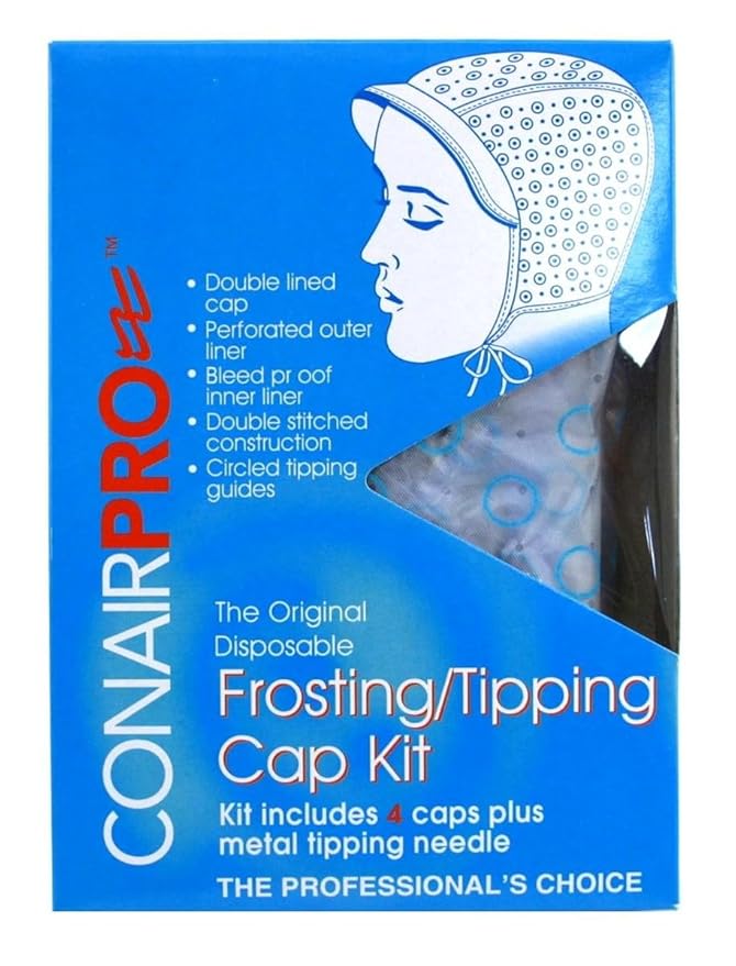 Conair Pro Frosting/Tipping Cap, 4 Count