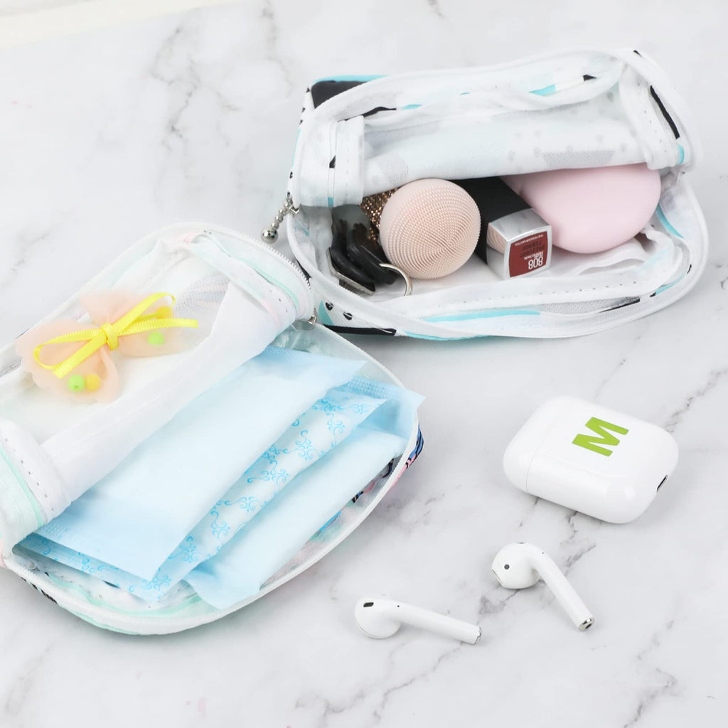 Vin Beauty 3pcs Period Bag,Period Pouch,Sanitary Napkin Storage Bag, Portable Reusable Menstrual Pads Bags,Tampon Storage Pouch for Women Teen Girls,pad Bag,Feminine Care,tampons Holder for Purse
