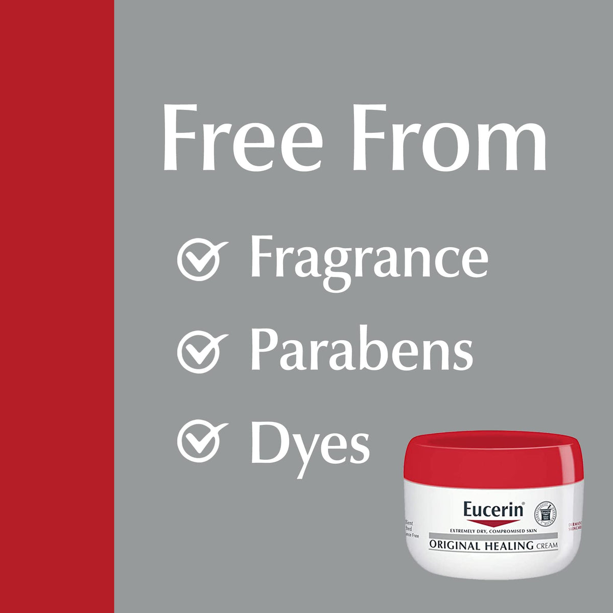 Eucerin Original Healing Cream, Emollient Enriched, 2 x 16 OZ