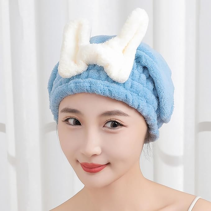 YUMINGUHC Microfiber Hair Drying Caps for Women