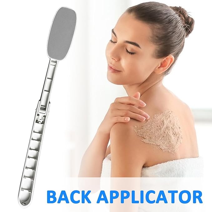 Generic Back Cream Applicator | Lotion Applicator for Back | Foldable Long Handled Oils Sun Cream Applicator | Back Lotion Applicator | Back Applicator for Cream, Gray