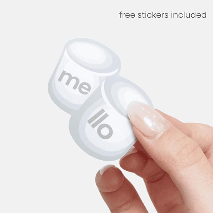 Mello Medium Hair Clip - Flexible Comfort Hair Claw for Women, Strong Hold for Thick & Thin Hair Styling, Durable Material, Matte Non-Slip Finish, Made in Korea, Patent Pending (White, Medium)