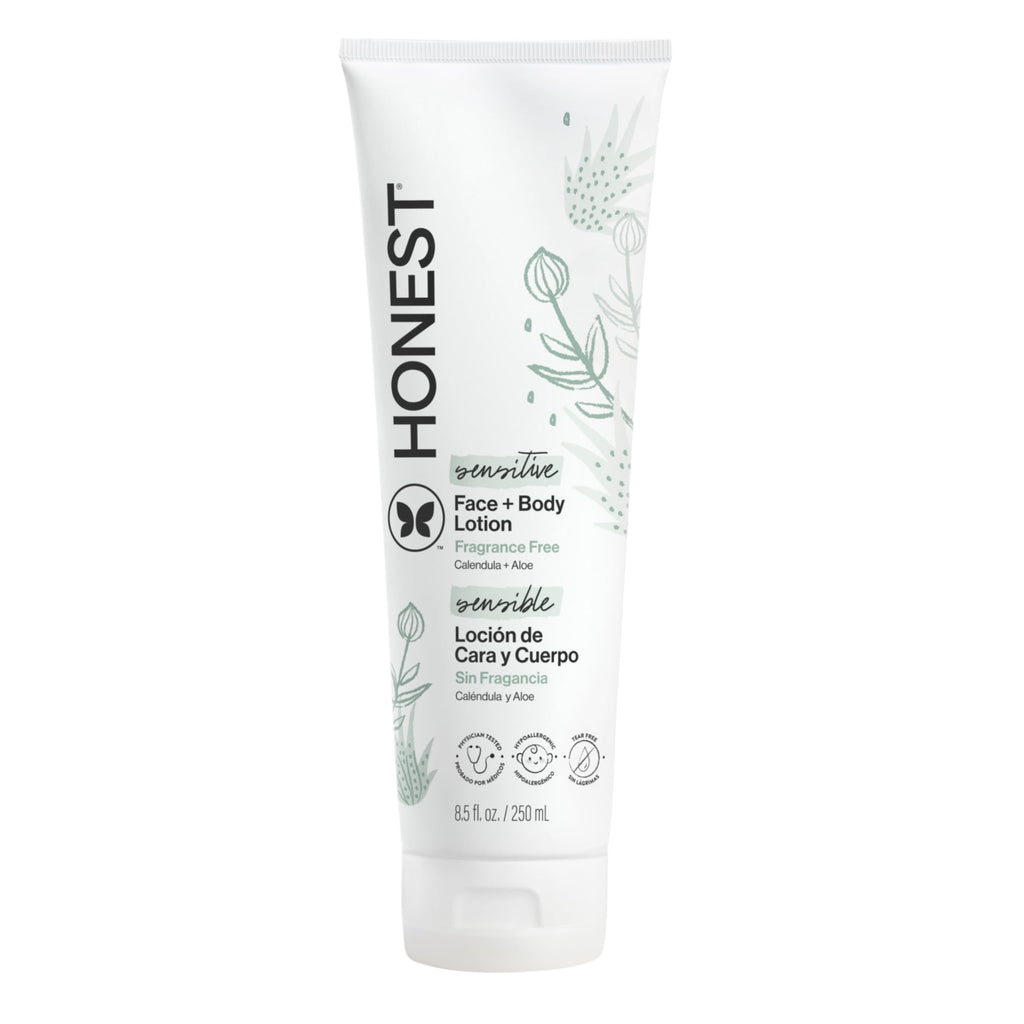 The Honest Company Face and Body Lotion, Fragrance-Free, 8.5 fl oz