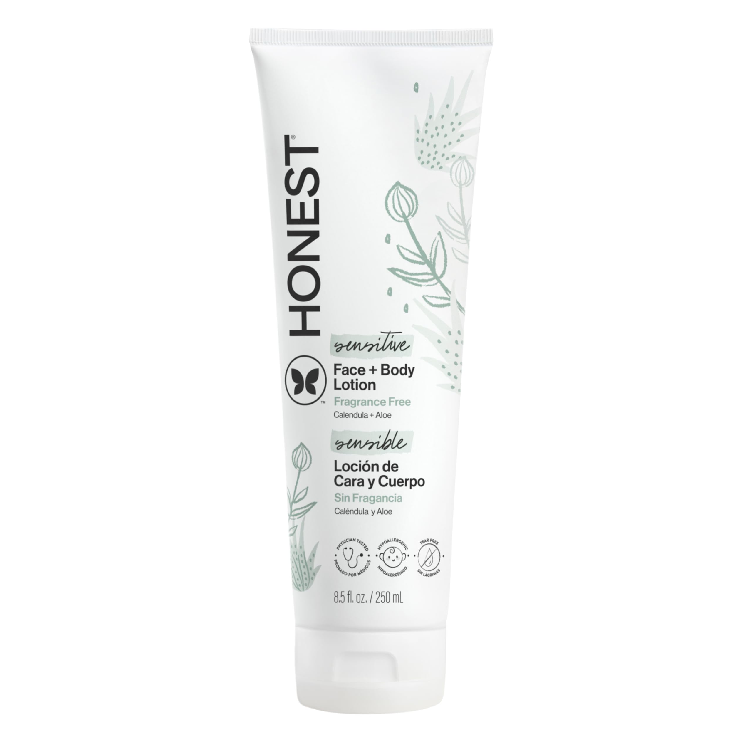 The Honest Company Face and Body Lotion, Fragrance-Free, 8.5 fl oz