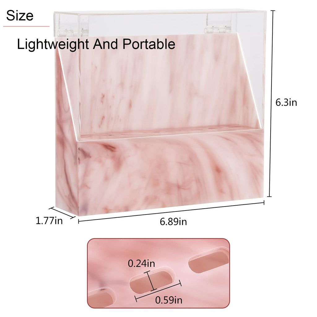 LXIANGN 8 Holes Eyelash Tweezers Holder Case for Lash Extensions,Pink