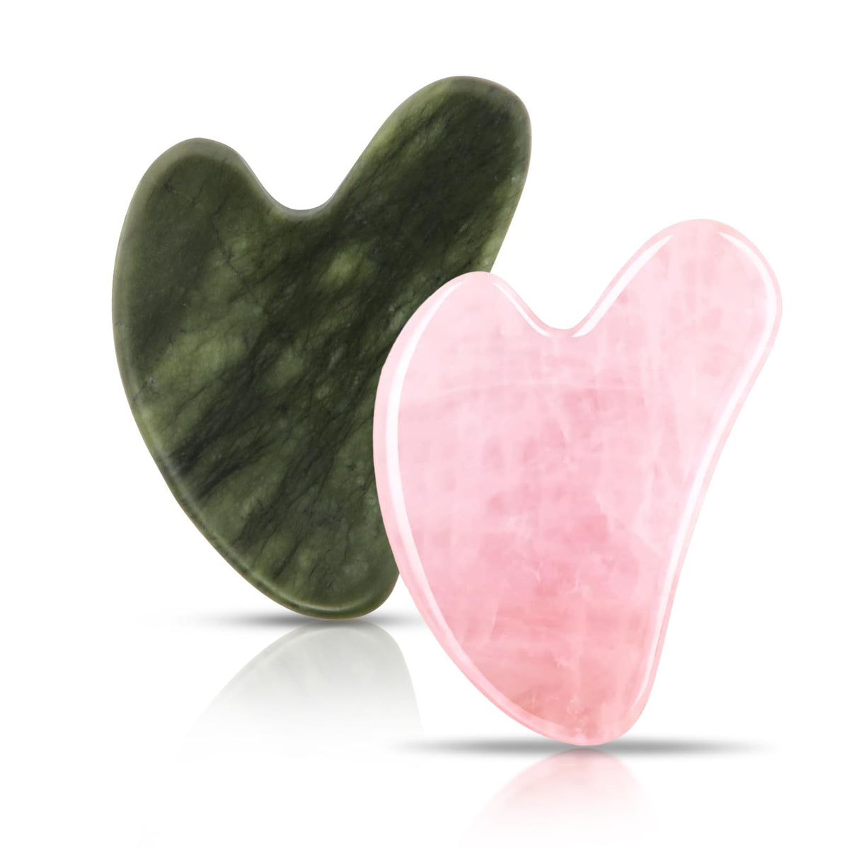 Contrybox Gua Sha Facial Tools, Obsidian Guasha Tool for Face & Eye Gua Sha Stone for Puffiness Reducing & Jawline Sculpting Face Stone Gua Sha Tools for Skin Care Woman GuaSha Stone Tool, Black