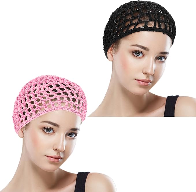 Wig Cap Thick Long Hair Caps Adjustable Net Mesh Braided Weaving Making Crochet Sew Weave Fishnet Grip Headband