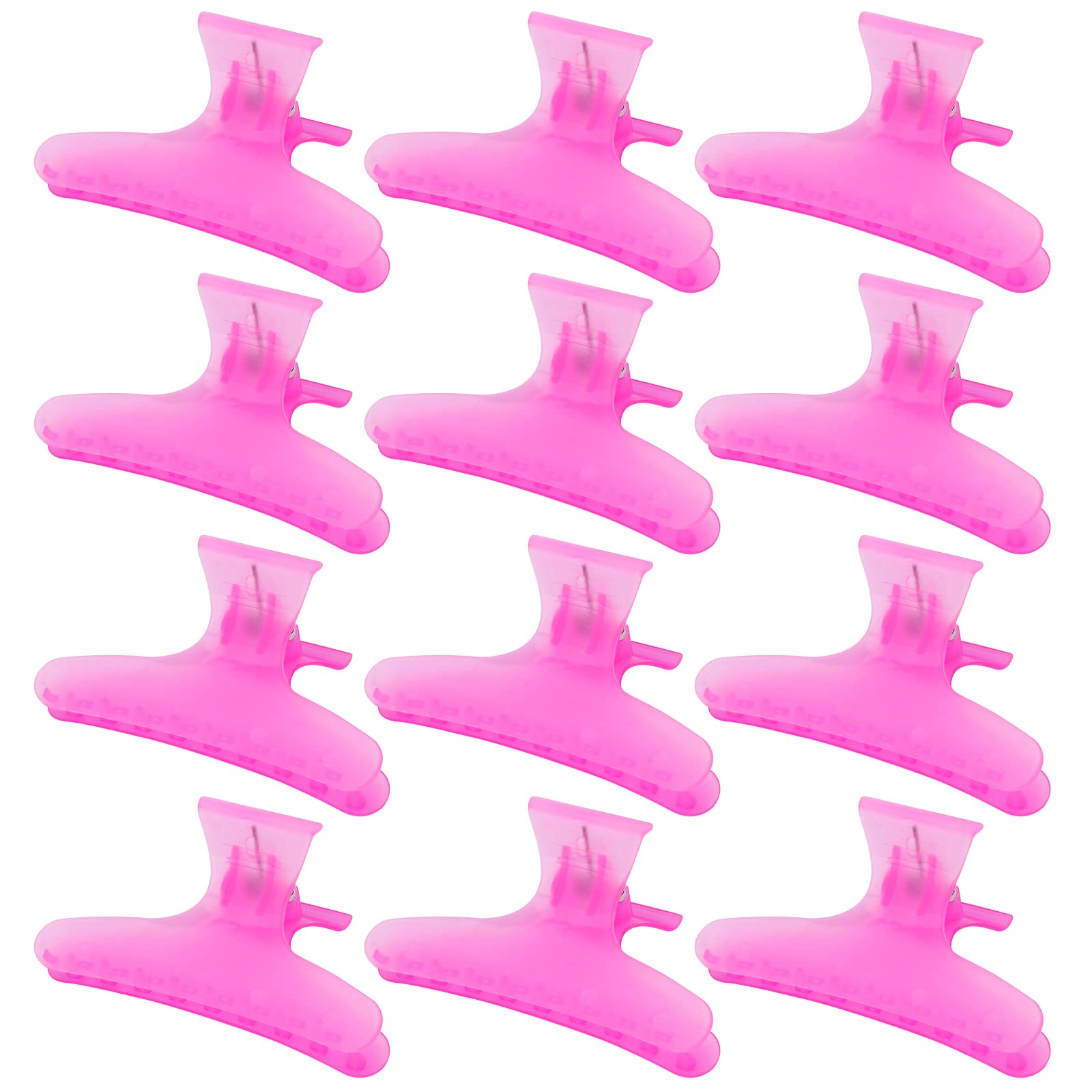 Ondder Rose Red Butterfly Hair Claws Clamps for Sectioning, Coloring, and Styling - Pro Salon Hair Accessories for Women, Girls, Men