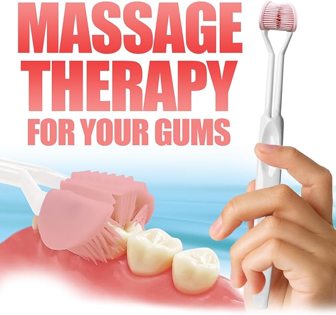 SMILE SAVER 360° Therapeutic Gum Massage for Bleeding Gums, Sensitivity, TMJ & Bruxism – Smile Anti-Aging: Spa Treatment for Your Smile – Morning Massage for Healthy Gums - Made in America