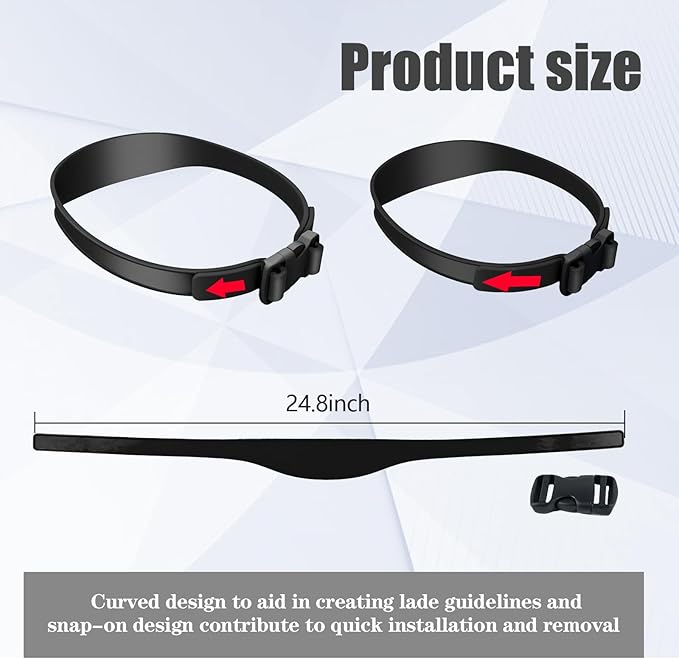 Neckline Shaving Template and Adjustable Hair Trimming Guide,DIY Self Haircutting System, Shaving and Keeping a Clean and Straight Neck Hairline,Easy Use Tool Soft Portable (Black)
