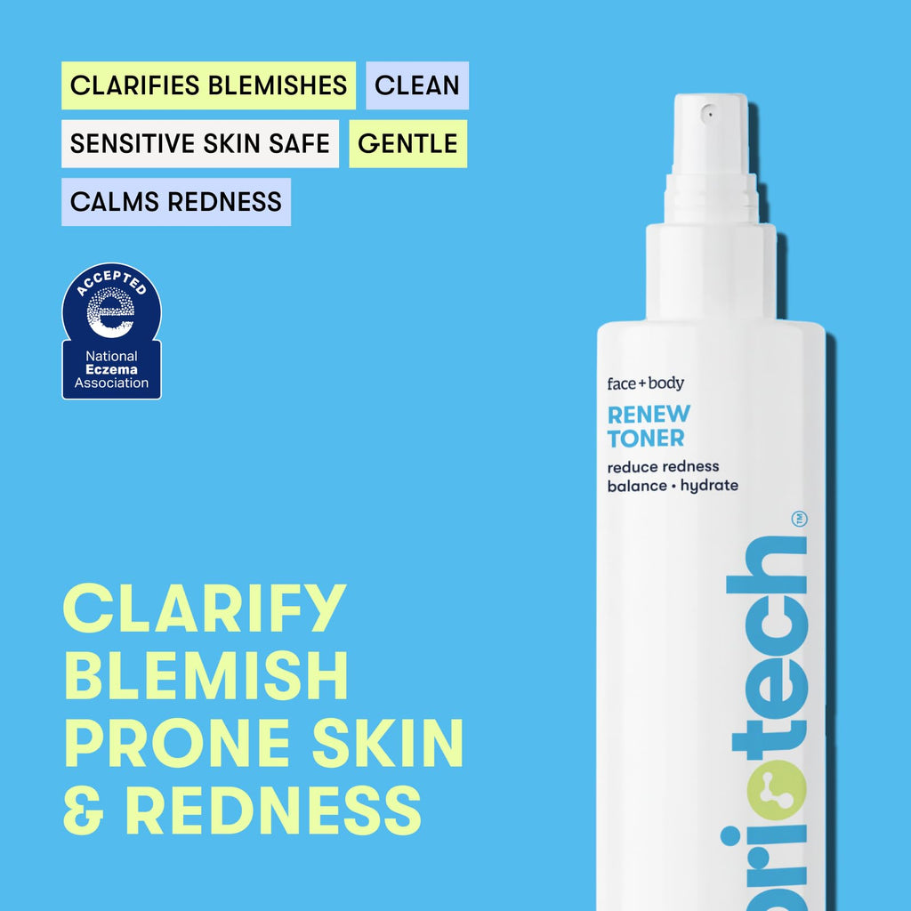 BRIOTECH Renew Toner, Hypochlorous Acid Spray, Facial Mist, Vegan, 2 fl oz